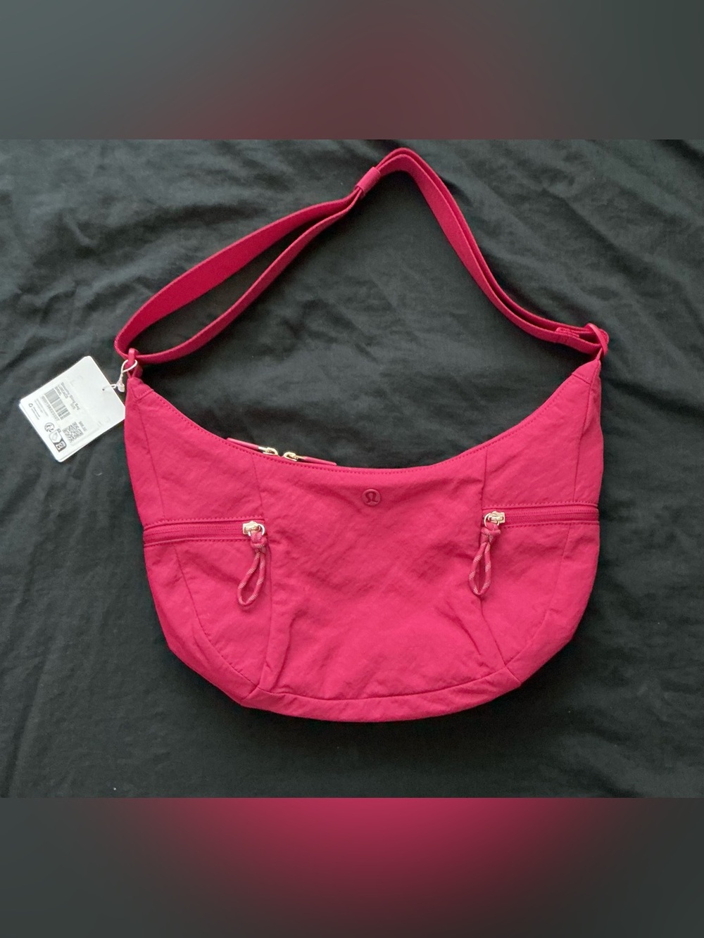New Lululemon Slouchy Sling Berry Rumble Bag Crossbody Shoulder Bag - Picture 6 of 12